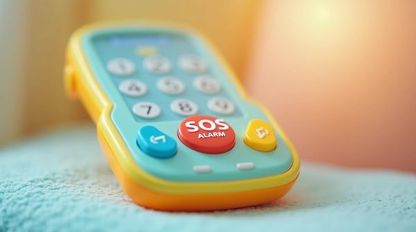 Téléphone pour enfants avec alarme d'urgence : sécurité d'abord !